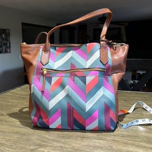 Multi Color Fossil Tote